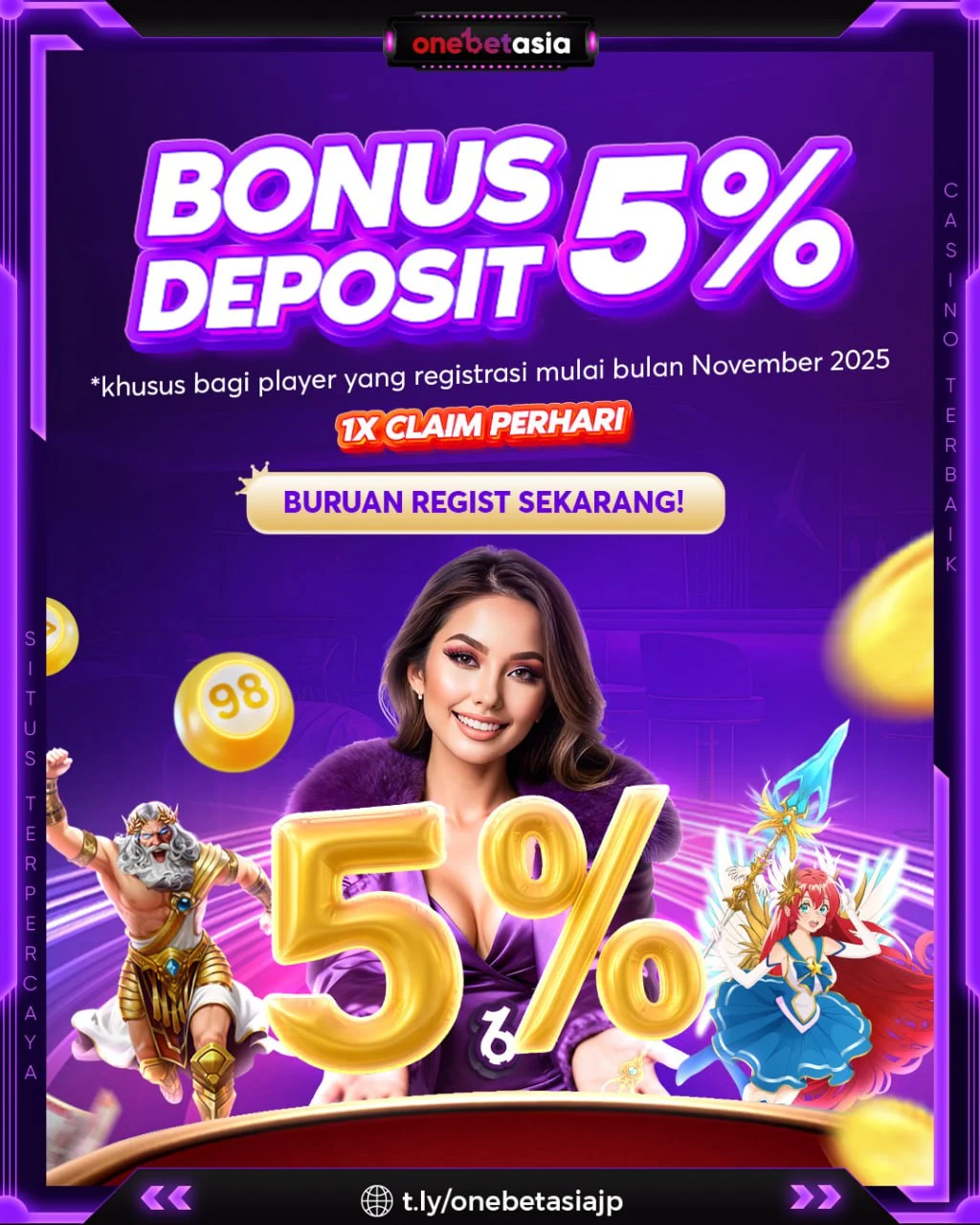 Bonus Deposit OneBetAsia